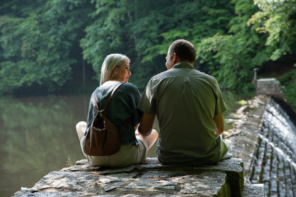 couple at Kings Mountain State Park