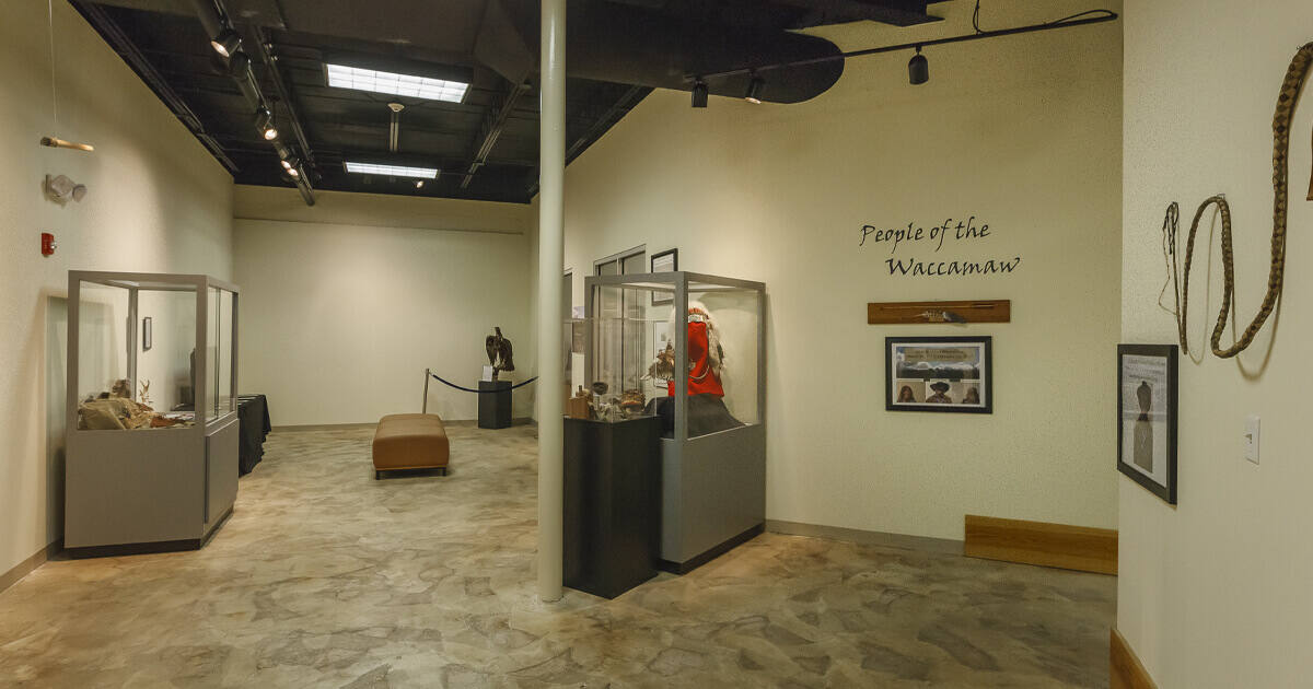 The Center houses the world’s largest single collection of Catawba Indian pottery, five galleries, the only archive in South Carolina devoted in Native American history and culture, an archaeology lab, meeting and classroom spaces, and more.